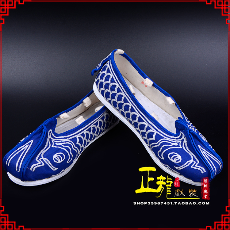 南浔戏鞋舞台演出鞋水路英雄三义斋布底鱼鳞洒