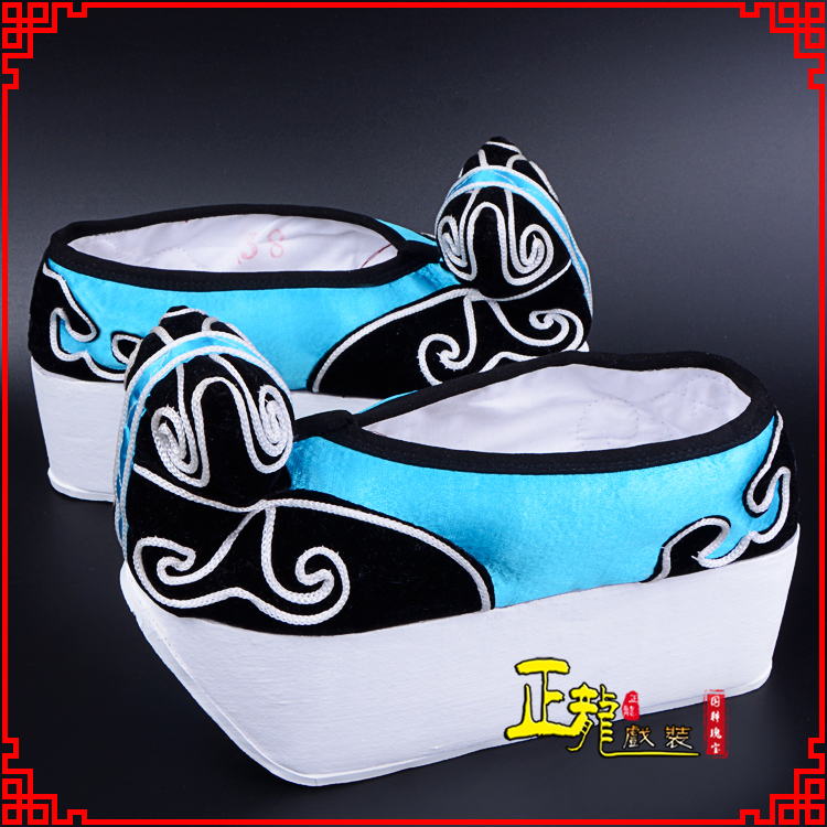 南浔京越剧黄梅戏古装男书生小生鞋云头鞋戏曲鞋云履 云头鞋