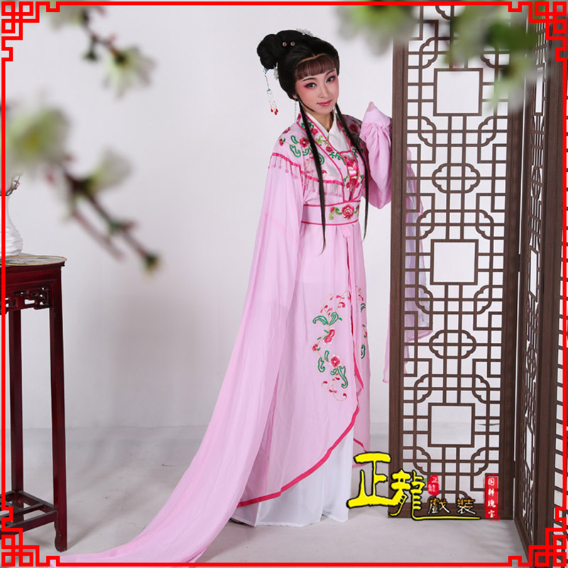 南浔花旦黄梅戏服古装戏服水袖戏剧假云肩长披