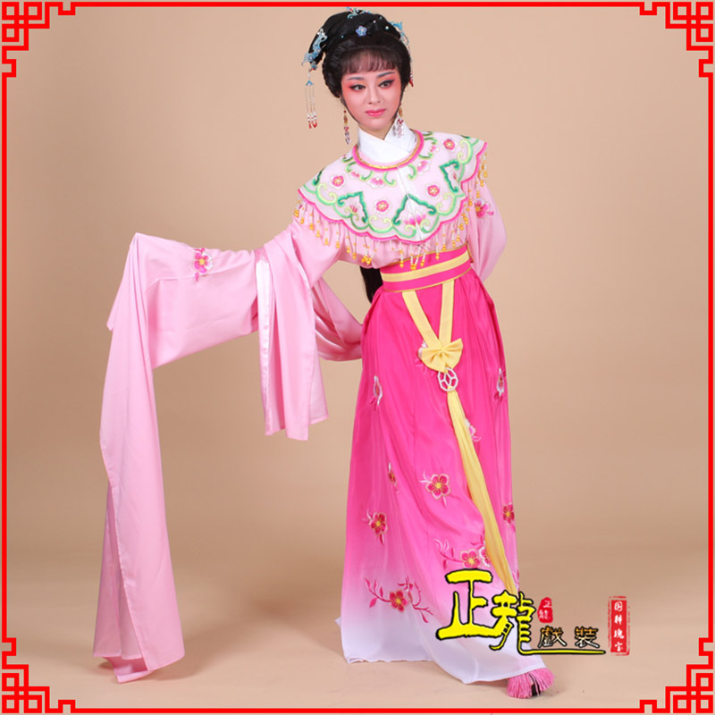 南浔水袖青衣练功花旦服 梅花古装衣