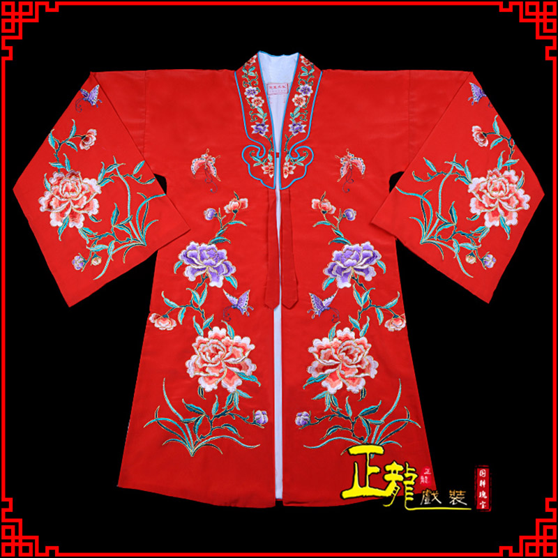 南浔青衣花旦戏服 好绉小叶牡丹女披